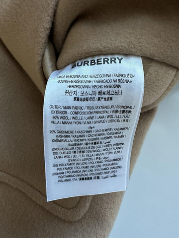 Burberry Sherringham Women's Wool/Cashmere Camel Jacket 10 US 8073327 NWT $2350
