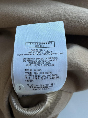 Burberry Sherringham Women's Wool/Cashmere Camel Jacket 10 US 8073327 NWT $2350