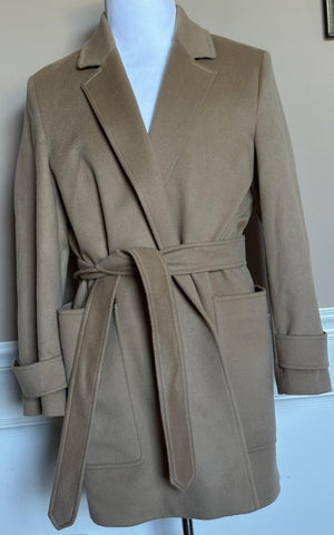 Burberry Sherringham Women's Wool/Cashmere Camel Jacket 10 US 8073327 NWT $2350