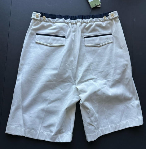 Gucci Double G Embroidery Men’s Short Pants White 32 US/48 Eu 746847 NWT $1250