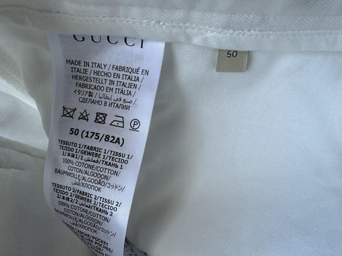 Gucci Double G Embroidery Men’s Short Pants White 34 US/50 Eu 746847 NWT $1250