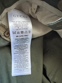 Gucci Men's Green Khaki Cargo Pants  32 US (48 Euro) Italy 751436 NWT $2100