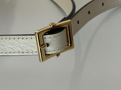 Gucci Ophidia Leather GG Web White Small Shoulder Bag Made in Italy 719881 NWOT