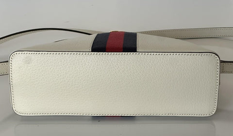 Gucci Ophidia Leather GG Web White Small Shoulder Bag Made in Italy 719881 NWOT
