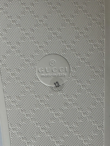 Gucci Microguccissima Soft Men’s Ivory Sandals 13.5 US (Gucci 13) 567115 NIB