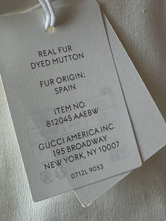 Gucci GG Shearling Silver Suede Prestige Fur Boots 9 US (39 Euro) 812045 IT NIB