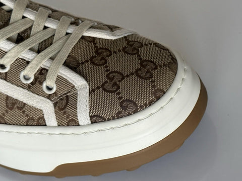 Gucci Men’s GG High Top Fabric Beige Sneakers 8.5 US (Gucci 8) 745999 IT NIB