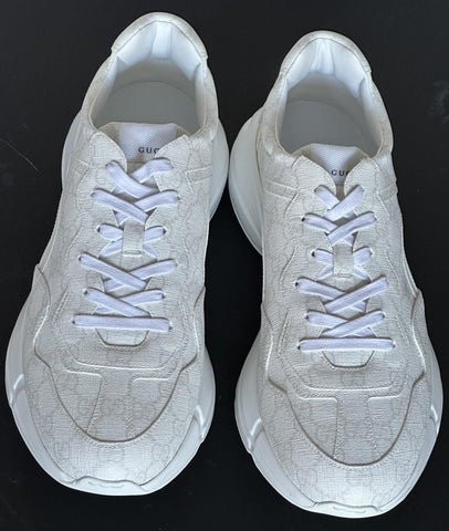 Gucci Men’s Rhyton GG Supreme White Sneakers 14 US (Gucci 13.5) IT 722339 NIB