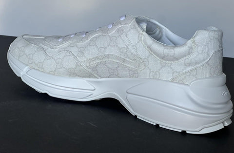 Gucci Men’s Rhyton GG Supreme White Sneakers 14 US (Gucci 13.5) IT 722339 NIB
