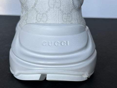 Gucci Men’s Rhyton GG Supreme White Sneakers 14 US (Gucci 13.5) IT 722339 NIB