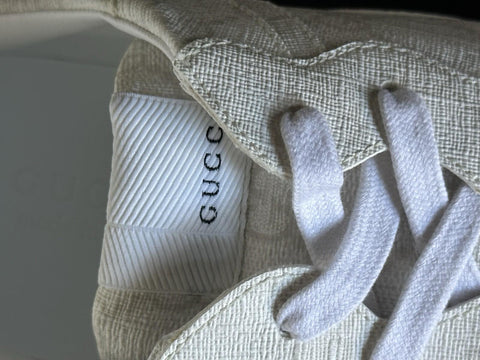 Gucci Men’s Rhyton GG Supreme White Sneakers 14 US (Gucci 13.5) IT 722339 NIB