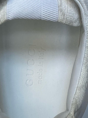 Gucci Men’s Rhyton GG Supreme White Sneakers 14 US (Gucci 13.5) IT 722339 NIB