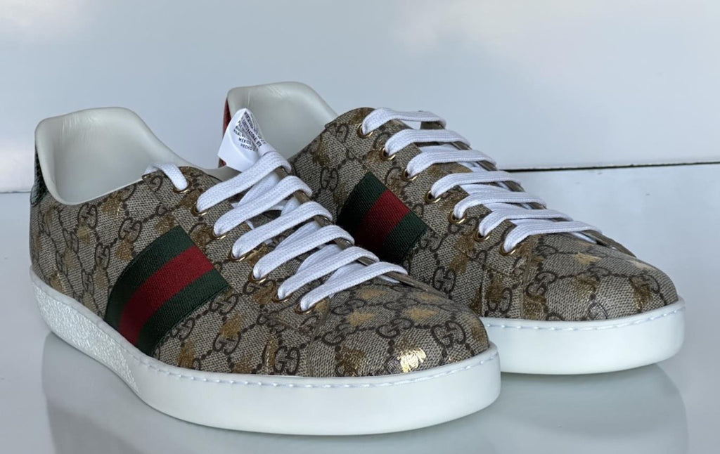 Gucci Men’s GG Supreme Canvas Web Sneakers Beige 13.5 US (Gucci 13) 548950 NIB