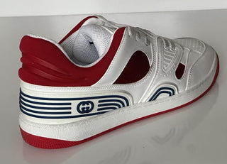 Gucci Men's Low-top White/Red Leather Sneakers 13 US (Gucci 12.5G) 697882 IT NIB