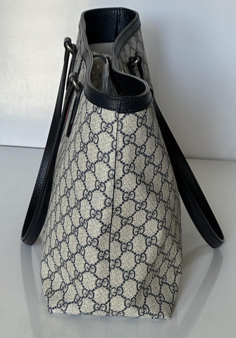 Gucci GG Supreme Web Canvas/Leather Medium Tote Bag Italy 631685 NWOT