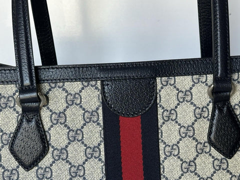 Gucci GG Supreme Web Canvas/Leather Medium Tote Bag Italy 631685 NWOT