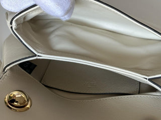 Gucci Blondie Calf Leather White Mini Shoulder Crossbody Bag Italy 698643 NWT