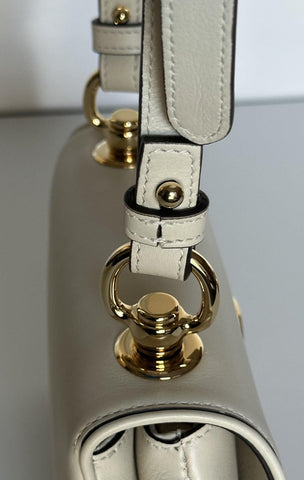 Gucci Blondie Calf Leather White Mini Shoulder Crossbody Bag Italy 698643 NWT