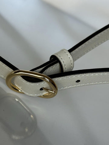 Gucci Blondie Calf Leather White Mini Shoulder Crossbody Bag Italy 698643 NWT