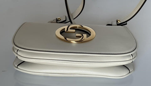 Gucci Blondie Calf Leather White Mini Shoulder Crossbody Bag Italy 698643 NWT