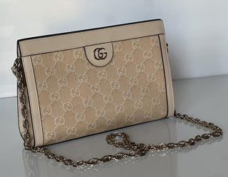 Gucci Ophidia GG  Shoulder Bag Light Beige Italy 503877 NWOT