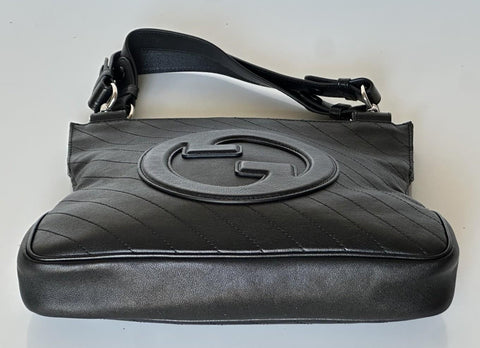 Gucci Blondie Leather Jumbo G Black Shoulder Bag Italy 751518 NWT