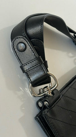 Gucci Blondie Leather Jumbo G Black Shoulder Bag Italy 751518 NWT