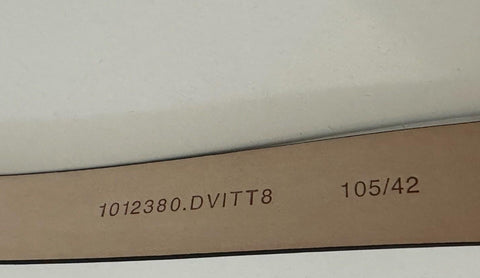 Versace Virtus Nude Calf Leather Belt 105 (42) Italy 1012380 NWT