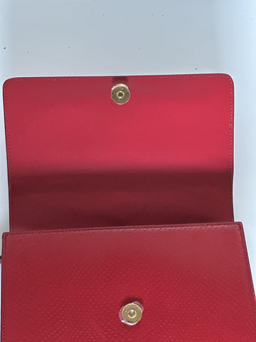 Versace Gold Medusa Head Calf Leather Dark Red Shoulder Bag 10120716 NWT $2100