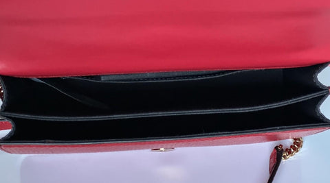 Versace Gold Medusa Head Calf Leather Dark Red Shoulder Bag 10120716 NWT $2100