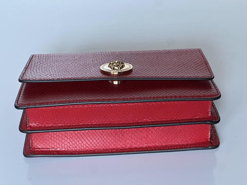 Versace Gold Medusa Head Calf Leather Dark Red Shoulder Bag 10120716 NWT $2100