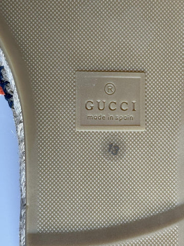 Gucci Men's Multicolor Espadrille Sandals 13.5 US (Gucci 13) 772867 NWT