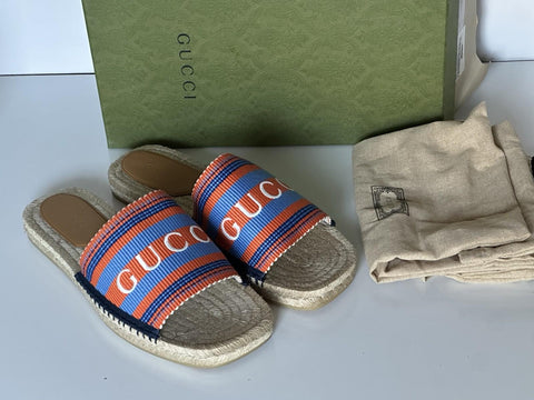 Gucci Men's Multicolor Espadrille Sandals 13.5 US (Gucci 13) 772867 NWT