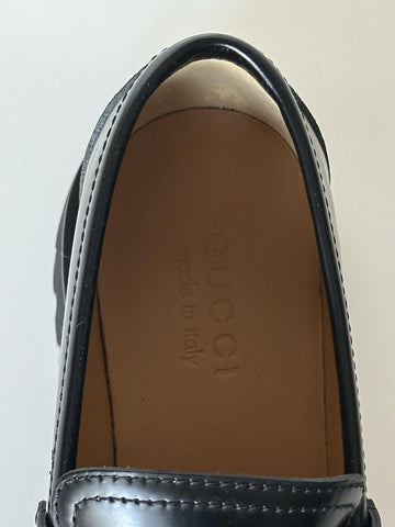 Gucci GG Cordovan Lux Leather Black Moccasin Shoes 6.5 US (Gucci 6) 752093 NIB