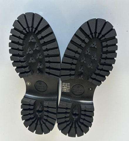 Gucci GG Cordovan Lux Leather Black Moccasin Shoes 6.5 US (Gucci 6) 752093 NIB