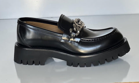 Gucci GG Cordovan Lux Leather Black Moccasin Shoes 6.5 US (Gucci 6) 752093 NIB