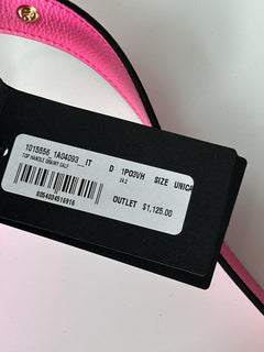 Versace Virtus Grainy Calf Small Pink Top Handle Bag 1015556 IT NWT $2100