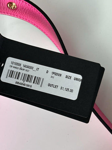 Versace Virtus Grainy Calf Small Pink Top Handle Bag 1015556 IT NWT $2100