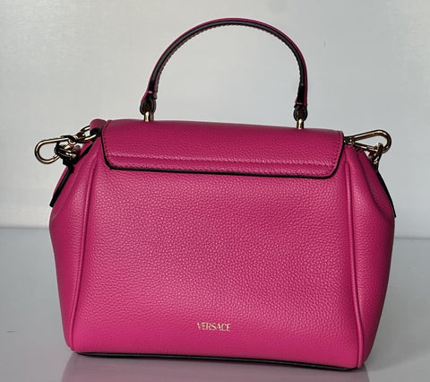 Versace Virtus Grainy Calf Small Pink Top Handle Bag 1015556 IT NWT $2100