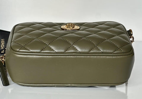 Versace Medusa Head Quilted Lamb Leather Belt Bag Green 1002884 IT NWT $1600