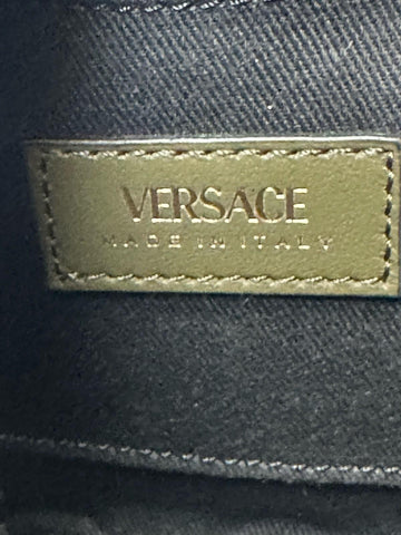 Versace Medusa Head Quilted Lamb Leather Belt Bag Green 1002884 IT NWT $1600