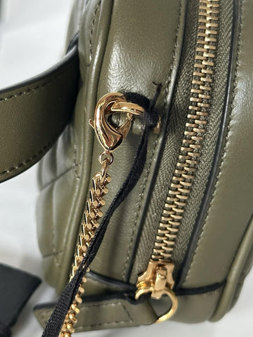 Versace Medusa Head Quilted Lamb Leather Belt Bag Green 1002884 IT NWT $1600