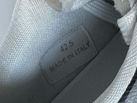 Versace Greca Men’s Leather Black/Charcoal Sneakers 9.5 US (42.5) 1013377 IT NIB