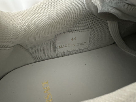 Versace Greca Men’s Leather Black/Charcoal Sneakers 11 US (44) 1013377 IT NIB