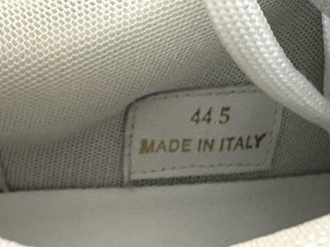 Versace Greca Men’s Leather Black/Charcoal Sneakers 11.5 US (44.5) 1013377 NIB