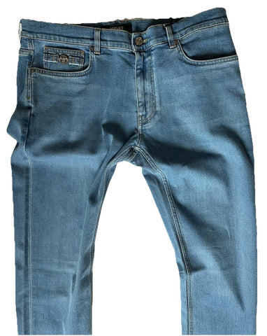 Versace Men’s Stretch Denim Blue Jeans 37 US 1011693 NWT $800