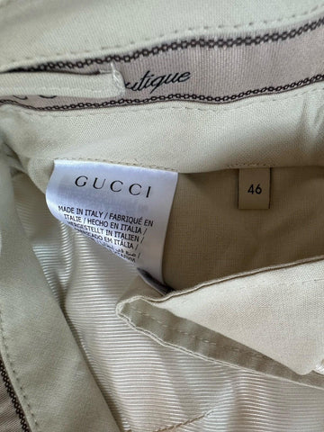 Gucci Men’s Panama Wool Mohair White Dress Pants 30 US (46 Eu) Italy 719376 NWT