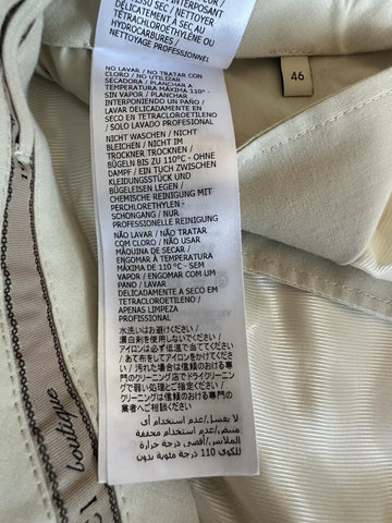 Gucci Men’s Panama Wool Mohair White Dress Pants 30 US (46 Eu) Italy 719376 NWT