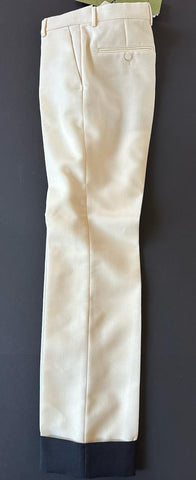 Gucci Men’s Panama Wool Mohair White Dress Pants 30 US (46 Eu) Italy 719376 NWT