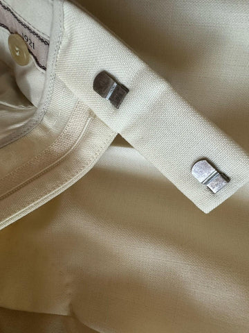 Gucci Men’s Panama Wool Mohair White Dress Pants 30 US (46 Eu) Italy 719376 NWT